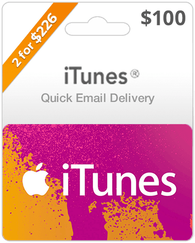 $100 USA iTunes Gift Card (Email Delivery)